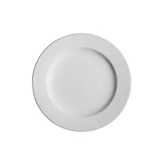 Continental polaris plain white wide rim plate, 6.75