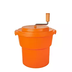 Nella 9.5 Litre Manual Salad Spinner, Orange