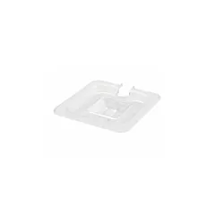 Nella 1/6 Size Notched Food Pan Cover with Handle, Clear