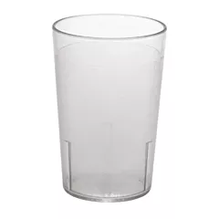 Cambro Camwear 8 Oz Plastic Pebbled Tumbler, Clear