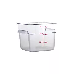 Nella 6 Qt Square Storage Container, Clear