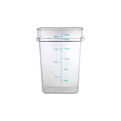 Nella 22 Qt Square Food Storage Container, Clear