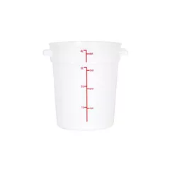 Nella 4 Qt Round Food Storage Container, White