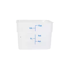 Nella 12 Qt Square Food Storage Container, Translucent