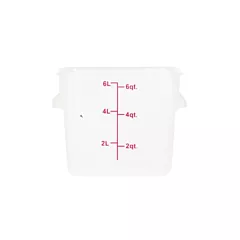 Nella 6 Qt Square Storage Container, Translucent