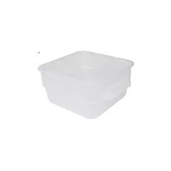 Nella 6 Qt Square Storage Container, White