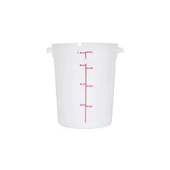 Nella 8 Qt Round Food Storage Container, White