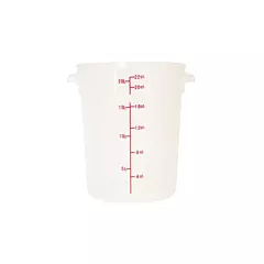 Nella 22 Qt Round Food Storage Container, Translucent