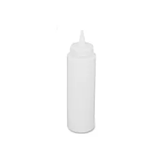 Tablecraft squeeze bottle, clear, 12 oz - 112c 558/112c