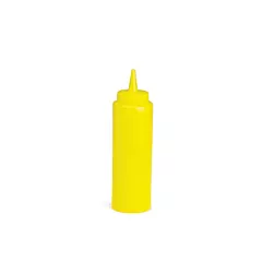 Tablecraft squeeze bottle, yellow, 12 oz 36ea - 112m 558/112