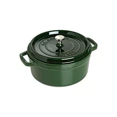 Staub round cocotte, basil green, 5 qt - 1003977 003/100397