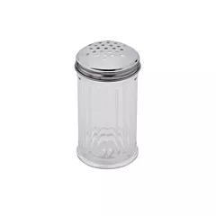 Carlisle plastic base w/ shaker top, clear, 12 oz - 3319 cle