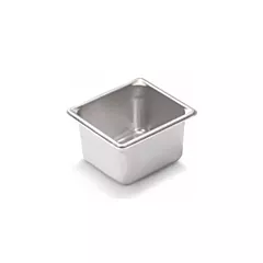 Browne stainless steel steam table pan, 1/6 size, 4