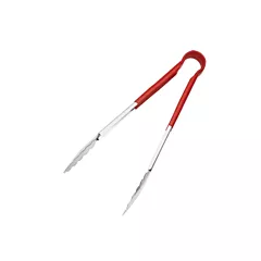 Browne Color-Coded One-Piece Tongs, Red, 12
