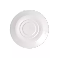 Steelite Simplicity Double Well Saucer, White, 5.75