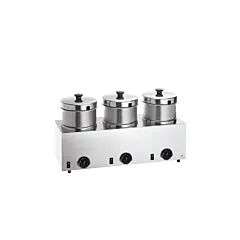 Server 5 Qt Triple Soup Warmer with Hinged Lids & Thermostat Controls(85900)
