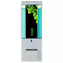    1-Chamber iQon Liquid Bath Amenities Dispenser color Transluscent Satin Silver 