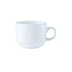 Steelite Bianco Stacking Cup, White, 7.5 oz 3DZ - 9102C431 0