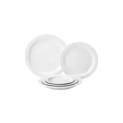 Tableware Solutions Pure White Narrow Rim Plate, 9