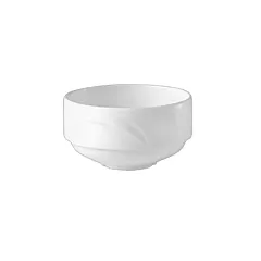 Steelite alvo unhandled stacking soup bowl, white, 10 oz 3dz
