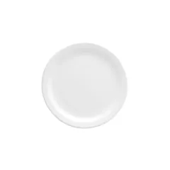 Oneida bright white narrow rim plate, white, 10.5