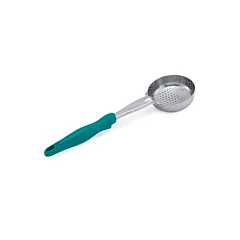 Vollrath Spoodle Round Bowl, Perforated, Teal, 6 oz - 643265