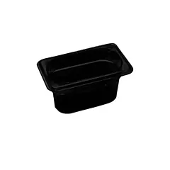 Cambro high heat h-pan, noir, 1/9 size 4