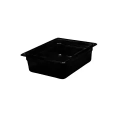 Cambro high heat h-pan, noir, 1/2 size 6