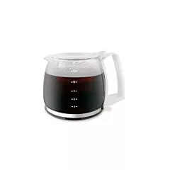Hamilton Beach 12 Cup Replacement Carafe with White Handle For 43601, 43671, 48521RY Models(88180Y)