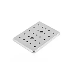 Vollrath stainless steel super pan v false bottom, 1/2 size