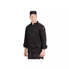 Chef revival chef coat, noir, large - j061bk-l 1485/j061bk-