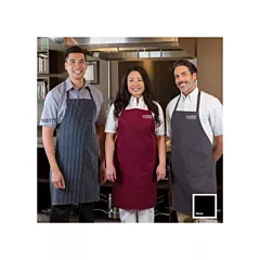 Premium standard bib apron w/ pockets, noir - 1050blk 274/1