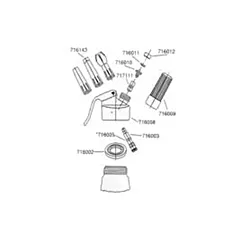 Browne aluminum cream dispenser 0.5l charger holder, white -