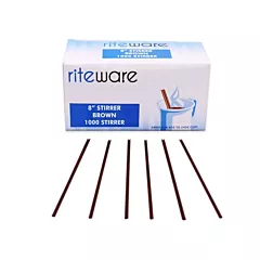 Riteware 8″ Beverage Stir Stick |Brown | 1000/Box