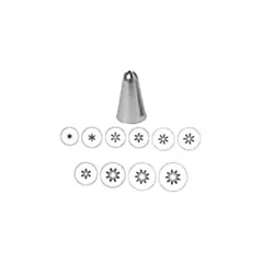 Johnson-rose cake decorating tube, closed star, size 7 - 407