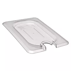 Cambro 90CWCN135 1/9 Size Notched Food Pan Cover, Clear