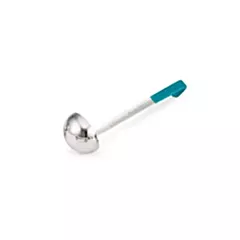 Vollrath ladle w/color-coded kool-touch handle, teal, 6 oz-