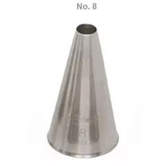 Ateco Plain Round Pastry Tip, Stainless Steel