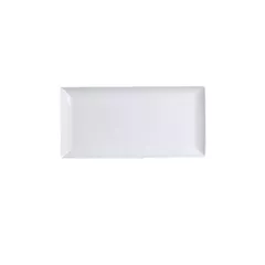 Steelite Varick Cafe Porcelain Rectangular Plate, White, 15