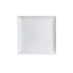 Steelite Varick Cafe Porcelain Square Plate, White, 12