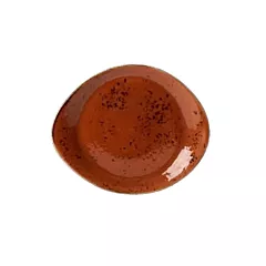 Steelite craft plate, terracotta, 10