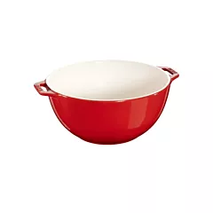 Staub ceramic serving bowl, cherry, 3.4 qt - 1004452 003/10