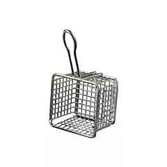 American metalcraft stainless steel mini fry basket, square