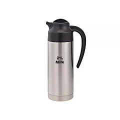 Service Ideas SteelVac Vacuum 2% Milk Carafe, 1 L - S2SN1002