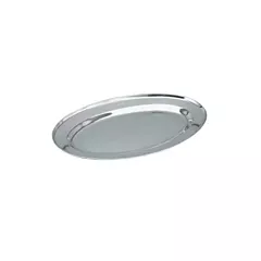 Browne stainless steel oval platter, 17.5