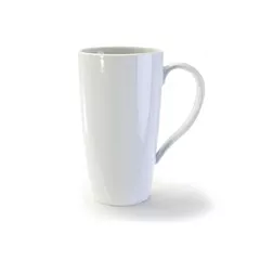 BIA Porcelain Latte Mug, White, 15 oz - 903046WH 055/903046W