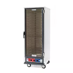 Metro Full Height Non-Insulated Mobile Heated Cabinet with 18 Pan Capacity