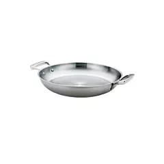 Browne thermalloy stainless steel paella pan, 12.5