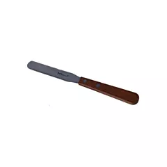 Magnum stainless steel straight edge spatula w/ wood handle,