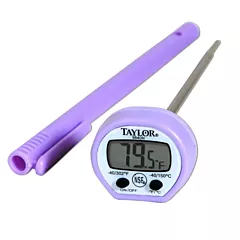 Taylor Digital Pocket Thermometer with Storage Sleeve, Purple, -40° to 302°F
